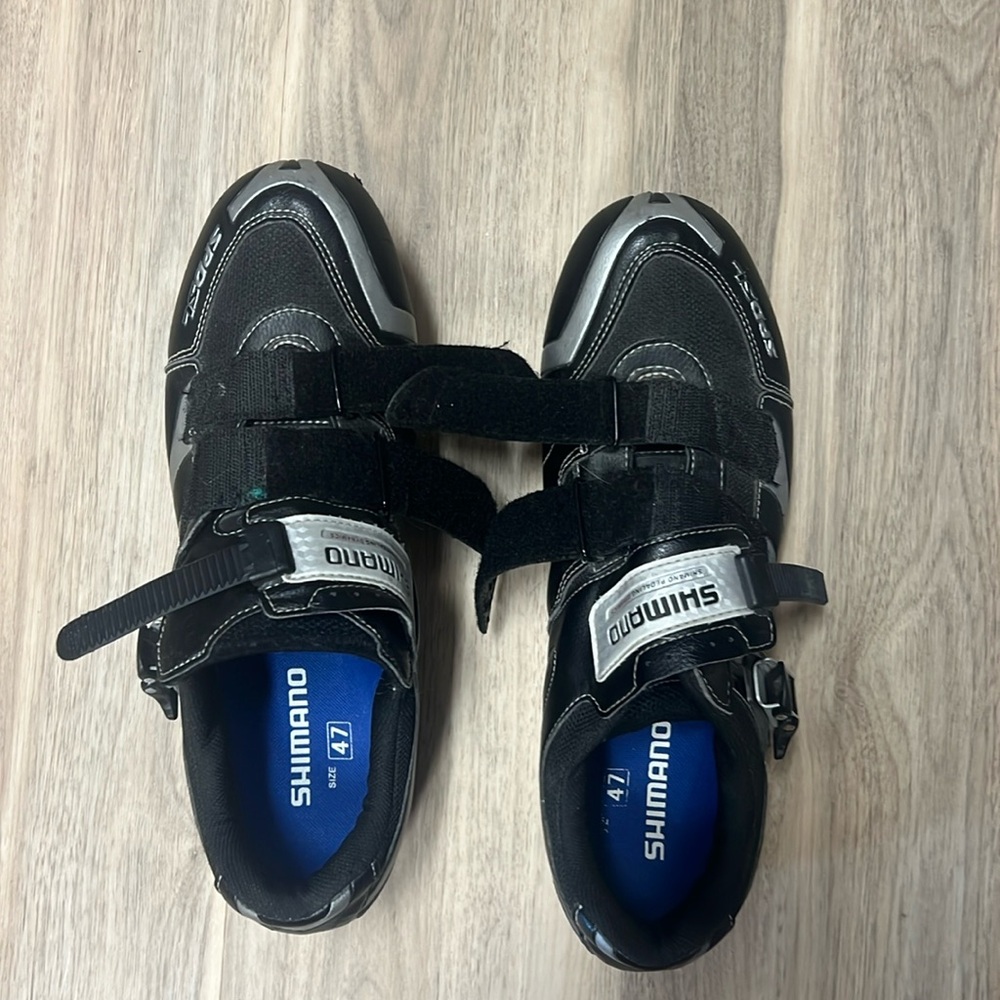 Peloton bike shoes made by Shimano.